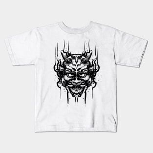 Dark oni - hanya mask Kids T-Shirt